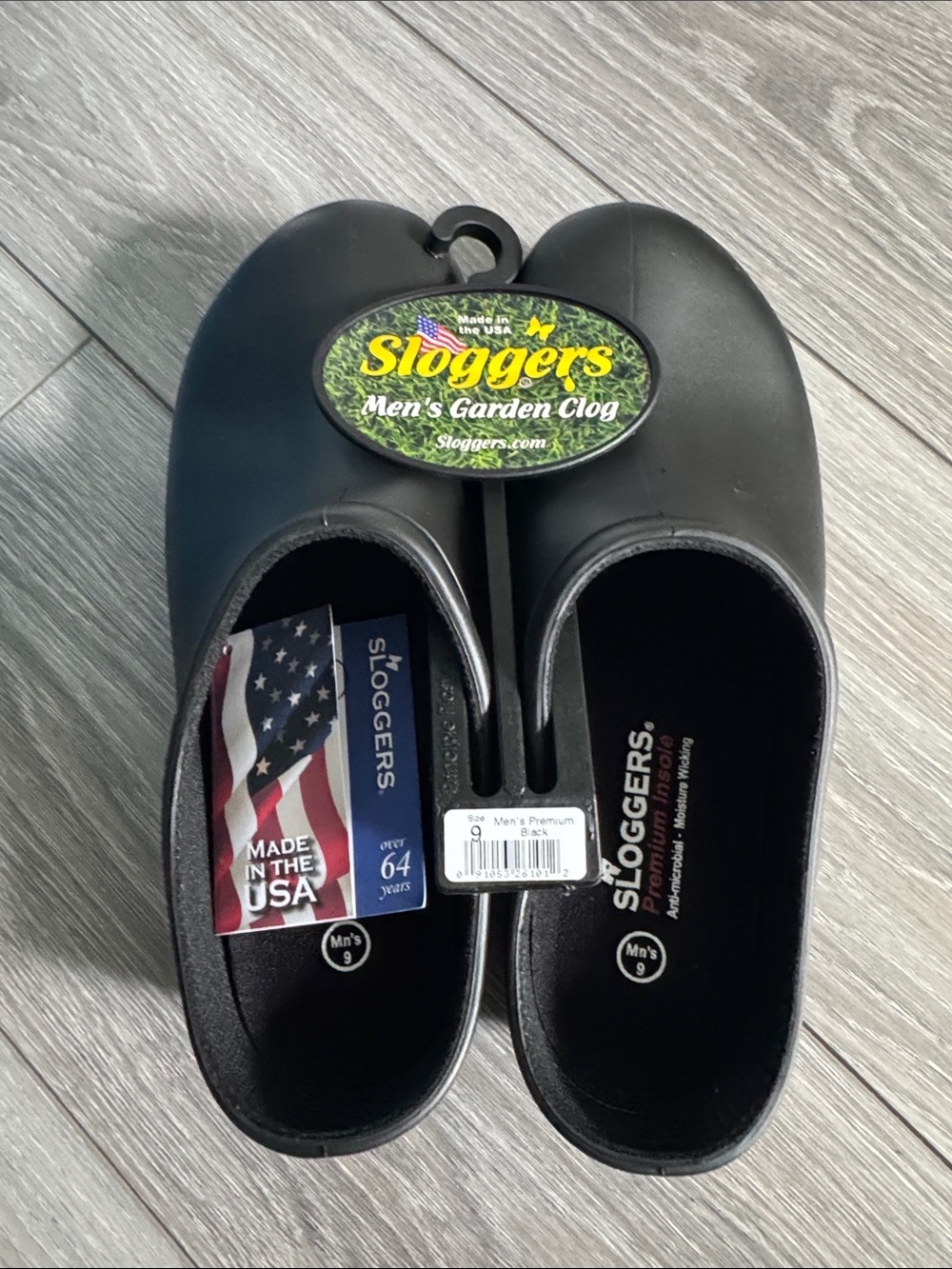 Sloggers Mens or Women’s Garden or Rain Clog - Black